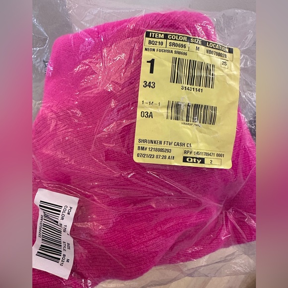 NWT J CREW CASHMERE Featherweight Shrunken Cardigan Sweater Neon Fushia Medium - Picture 5 of 8